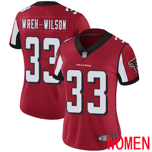 Atlanta Falcons Limited Red Women Blidi Wreh-Wilson Home Jersey NFL Football #33 Vapor Untouchable->atlanta falcons->NFL Jersey